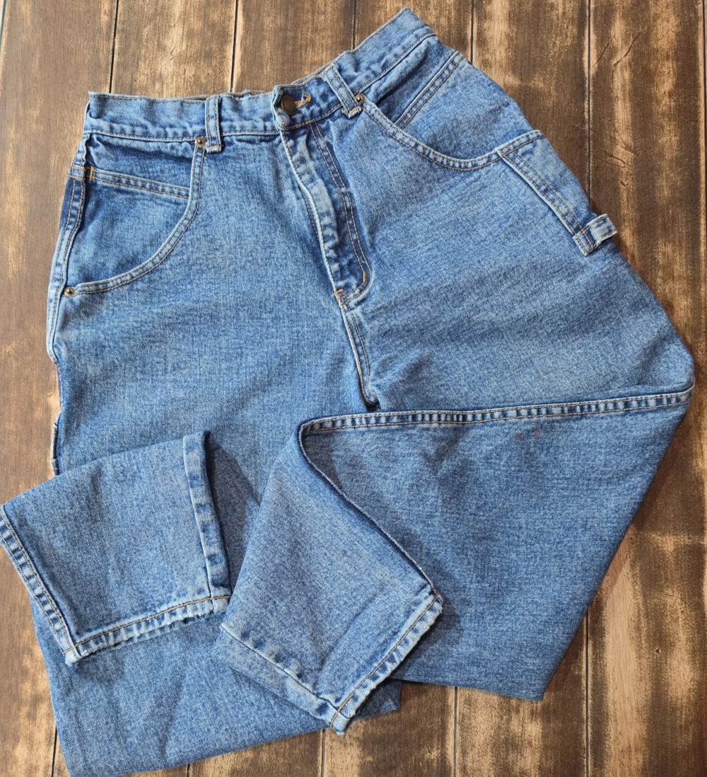 Lawman Vintage Jeans Womens Size 7 90s Stonewash Carpenter Western Rare Blue